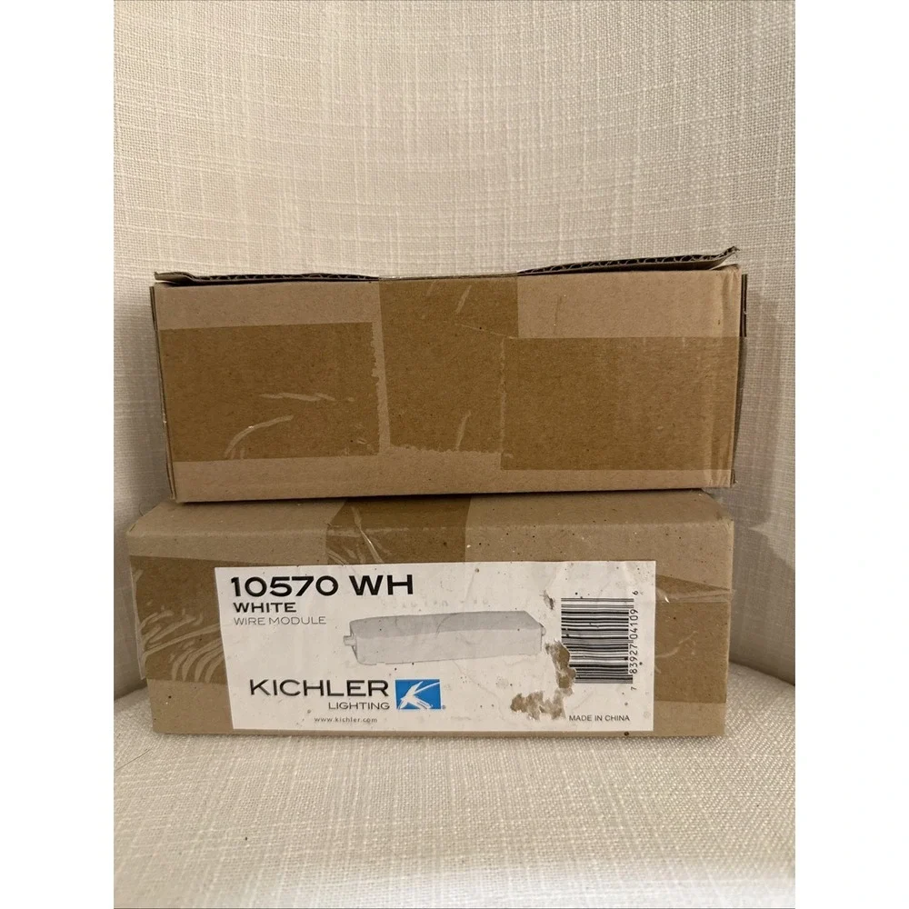 NEW - Kichler‎ 10570 WH Wire Module Box for Cabinet Lighting WHITE